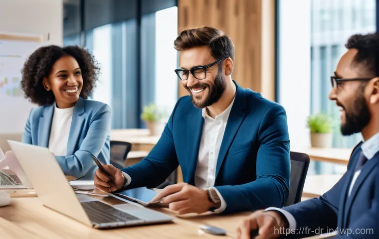 내적 충돌 해결을 위한 팀 빌딩 활동 - **Prompt: Overcoming Communication Barriers in a Hybrid Workplace**
A vibrant and diverse group ...